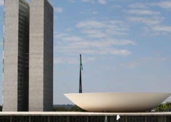 palácio do congresso nacional na esplanada dos ministérios em brasília